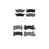 Front Rear Ceramic Brake Pad Kit For Cadillac DeVille Pontiac Firebird Fleetwood