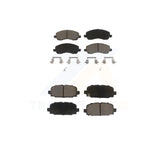 Front Rear Ceramic Brake Pads Kit For 2017 Jeep Compass With Code BR3