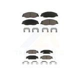 Front Rear Ceramic Brake Pads Kit For 2009-2011 Cadillac STS With Base Brakes