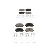 Front Rear Ceramic Brake Pads Kit For 2011-2017 Honda Odyssey