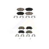 Front Rear Ceramic Brake Pads Kit For Toyota Camry Avalon Solara