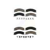 Front Rear Ceramic Brake Pads Kit For Nissan NV2500 TITAN XD NV3500 NV1500