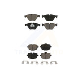 Front Rear Ceramic Brake Pads Kit For BMW 535i 640i Gran Coupe xDrive