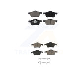 Front Rear Ceramic Brake Pads Kit For Volvo S60 V70 XC70 S80