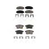 Front Rear Ceramic Brake Pads Kit For Honda Accord Acura TSX
