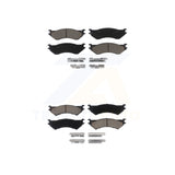 Front Rear Ceramic Brake Pads Kit For 2004 Ford F-150 Heritage With 8 Lug Wheels