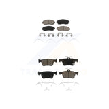 Front Rear Ceramic Brake Pads Kit For 2019-2022 Acura RDX
