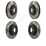 Front Rear Drilled Slot Brake Rotor Kit For Volkswagen Passat GTI Audi A3 Beetle