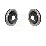 Rear Drilled Slot Brake Rotors Pair For Ford F-150 Expedition Lincoln Navigator