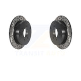 Rear Drilled Slot Disc Brake Rotor Pair For Hyundai Kia Sportage Tucson Santa Fe