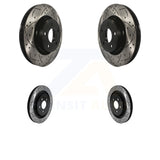 Front Rear Drill Slot Brake Rotor Kit For Ford Mustang EcoBoost/EcoBoost Premium