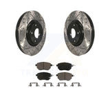 Front Drilled Slot Brake Rotor & Ceramic Pad Kit For Nissan Murano Altima Maxima