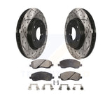 Kit de plaquettes en céramique pour Rotor de frein, fente de perçage avant, pour Dodge Caliber Mitsubishi Lancer 