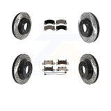 Front Rear Brake Rotors & Ceramic Pad Kit (6Pc) For 2016-2017 Volkswagen Touareg