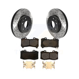 Front Drilled Slot Brake Rotor Ceramic Pad Kit For Chevrolet Colorado GMC Canyon