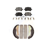 Front Rear Semi-Metallic Brake Pads & Drum Shoe Kit For Chevrolet HHR Pontiac G5
