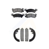 Front Rear Semi-Metallic Brake Pads & Drum Shoes Kit For Chevrolet GMC C20 K2500