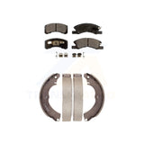 Front Rear Semi-Metallic Brake Pads And Drum Shoes Kit For Mitsubishi Mirage G4