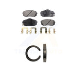 Front Rear Semi-Metallic Brake Pads & Parking Shoe Kit For Kia Sportage FWD