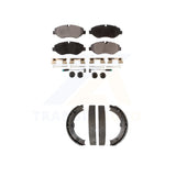 Front Rear Semi-Metallic Brake Pads And Parking Shoes Kit For Sprinter 2500