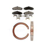 Front Rear Semi-Metallic Brake Pads Parking Shoes Kit For 05-06 Pontiac GTO