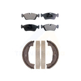 Front Rear Semi-Metallic Brake Pads Parking Shoes Kit For BMW 325i 325Ci Z4