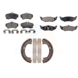 Front Rear Semi-Metallic Brake Pads And Parking Shoe Kit For Chrysler PT Cruiser