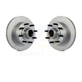 Front Coated Brake Rotor Pair For Ford E-350 Super Duty E-250 Econoline F-250 HD
