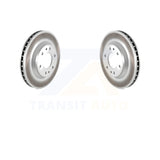 Front Coated Brake Rotors Pair For Chevrolet Trailblazer GMC Envoy Buick Rainier