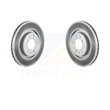 Front Coated Disc Brake Rotors Pair For Volkswagen Jetta Beetle Golf City