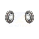 Front Coated Disc Brake Rotors Pair For Audi A4 Quattro A6 A8 S4 S6