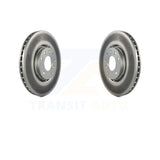 Front Coated Disc Brake Rotors Pair For Saab 9-5 9-3 Saturn Astra