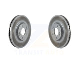 Front Coated Disc Brake Rotors Pair For Hyundai Azera Kia Amanti XG350