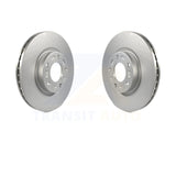 Front Coated Disc Brake Rotors Pair For Mazda 3 5 Sport