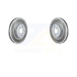 Front Coated Disc Brake Rotors Pair For Subaru Outback Legacy WRX Tribeca B9