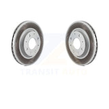 Front Coated Disc Brake Rotors Pair For Kia Spectra Spectra5