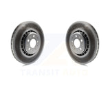 Front Coated Brake Rotor Pair For 2003-2014 Volvo XC90 With 336mm Diameter