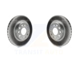 Front Coat Brake Rotors Pair For Volkswagen Jetta Beetle Audi Golf A3 Rabbit Eos