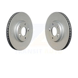Front Coat Brake Rotors Pair For Hyundai Sonata Kia Optima Forte Tucson Sportage