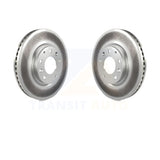 Front Coated Disc Brake Rotors Pair For Ford Edge Mazda CX-7 Lincoln MKX