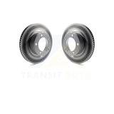 Front Coated Brake Rotor Pair For Toyota Tundra Sequoia Lexus LX570 Land Cruiser