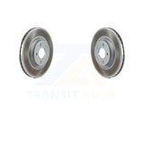 Front Coated Disc Brake Rotors Pair For Ford Escape Volvo C-Max S40 C70 C30 V50