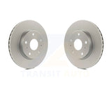 Front Coated Disc Brake Rotors Pair For Suzuki SX4 Crossover