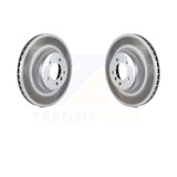 Front Coated Disc Brake Rotors Pair For BMW 335i X1 xDrive 335xi 335d 335is