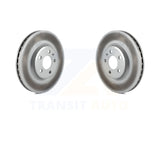 Front Coated Disc Brake Rotors Pair For Audi A4 Quattro Q5 A5 allroad