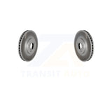 Front Coated Disc Brake Rotors Pair For BMW X5 X6 xDrive50i