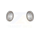 Front Coated Disc Brake Rotors Pair For Hyundai Genesis Coupe