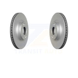 Front Coated Disc Brake Rotors Pair For Hyundai Genesis Coupe
