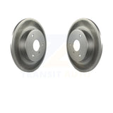 Front Coated Disc Brake Rotors Pair For Smart Fortwo