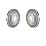Front Coated Disc Brake Rotors Pair For Nissan Sentra Juke
